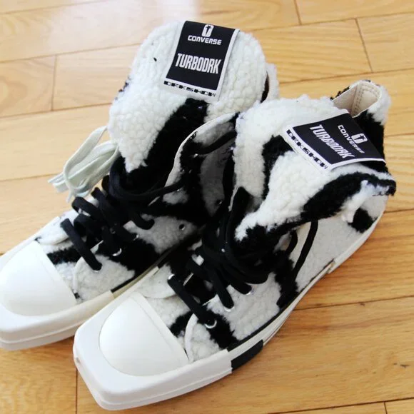 BNWT SS24 RICK OWENS DRKSHDW x CONVERSE TURBODRK SNEAKERS 7 & 8 & 9 - Picture 2 of 13